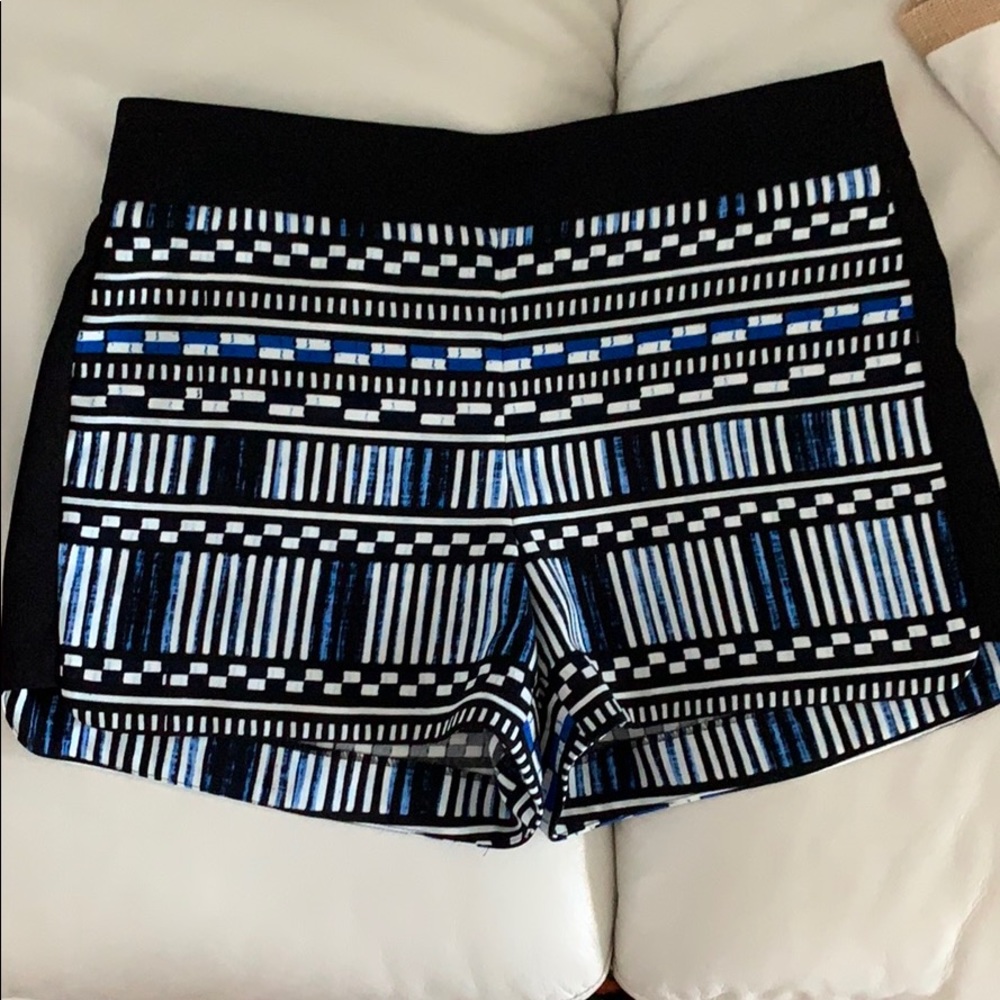 High waisted J. Crew patterned shorts
